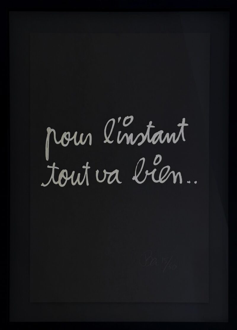 Ben Vautier, Pour l’instant tout va bien, 2001