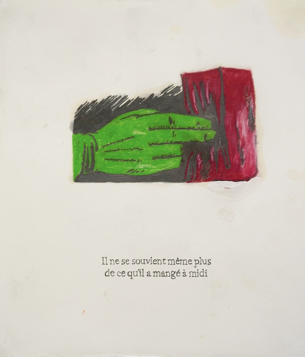 Gérald Panighi, Il ne se souvient même plus de ce qu’il a mangé à midi, 2023