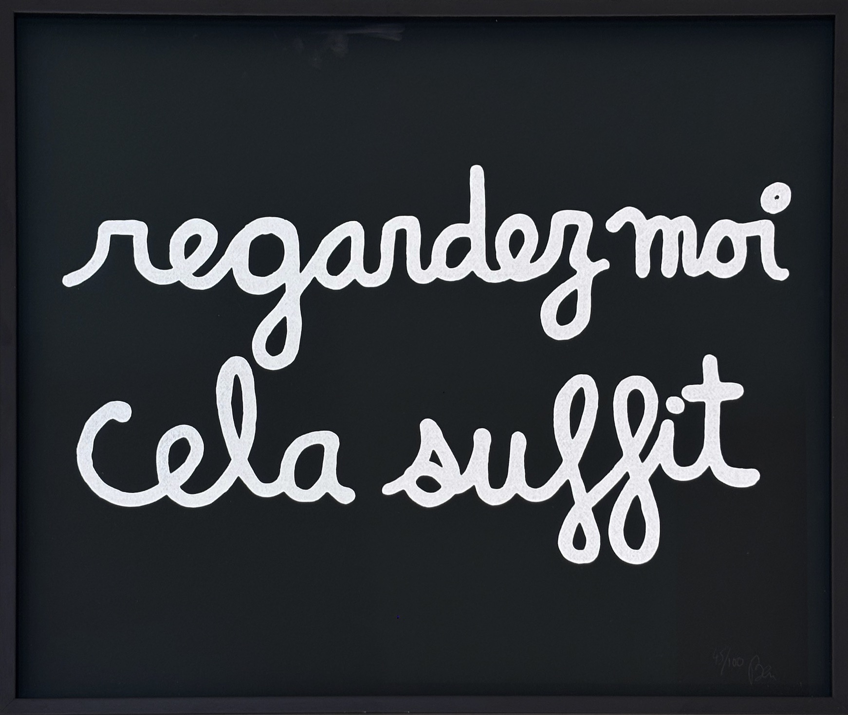 Ben Vautier, Regardez moi cela suffit