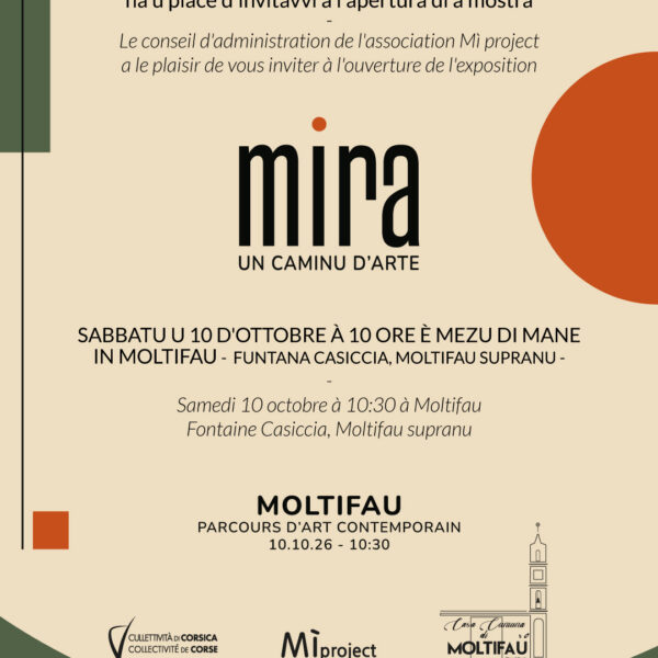 mira, un caminu d’arte — Moltifau, 10 octobre 2026
